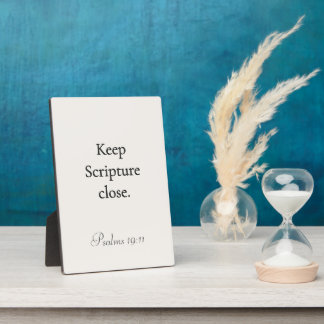 Keep Scripture Close Psalms 19:11 Plaque