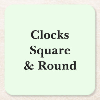Keep Scrolling to See These Photo Wall Clocks  Square Paper Coaster