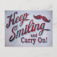 Keep smiling and carry on