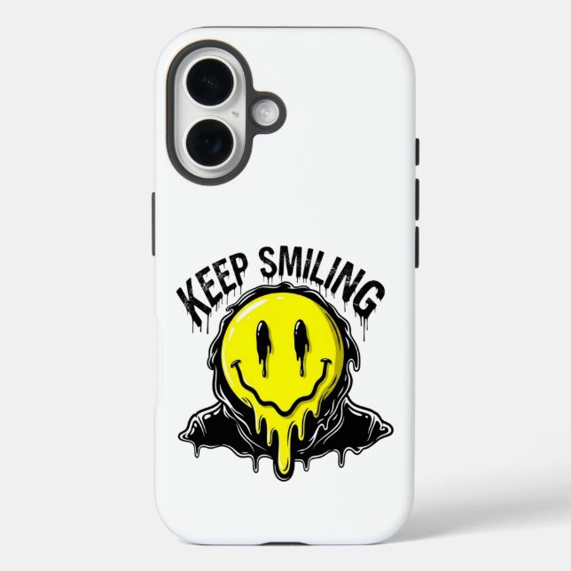 Keep Smiling Case-Mate iPhone Case (Back)