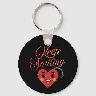 Keep Smiling Inspirational Keychain