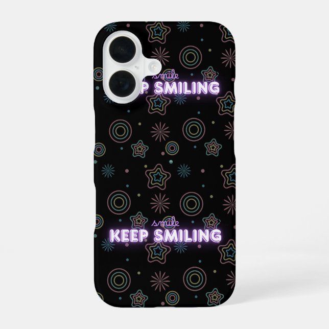 KEEP SMILING iPhone 16 CASE (Back)