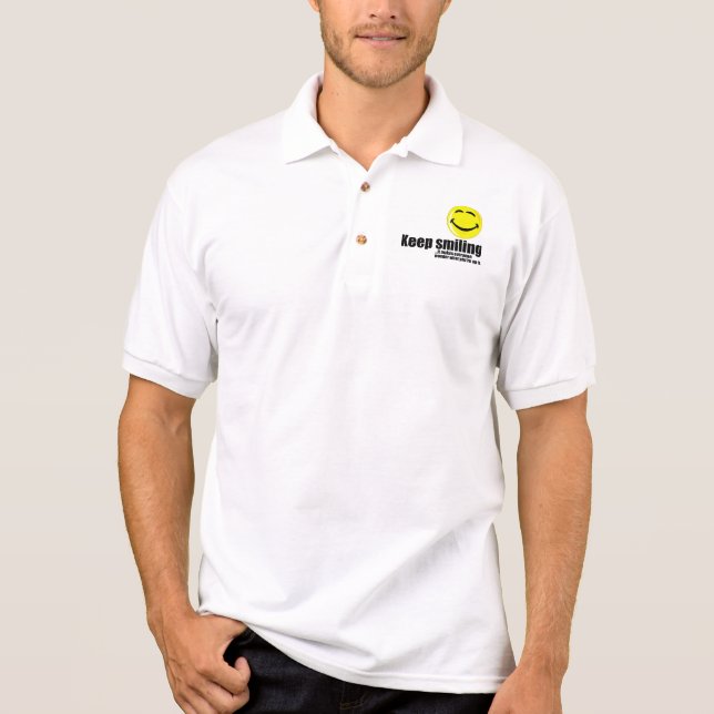 Keep Smiling Polo Shirt (Front)