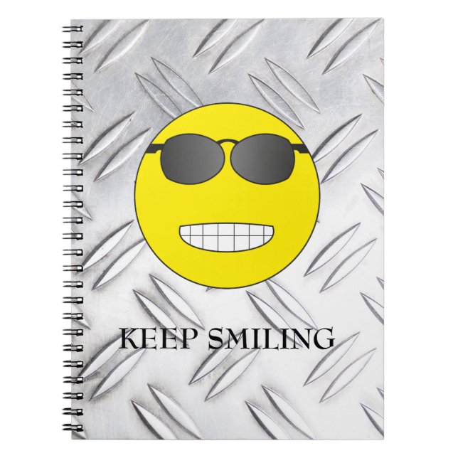 Keep Smiling Spiral Notebook (Front)