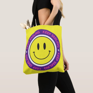 Keep Smiling Tote Bag