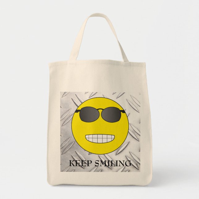Keep Smiling Tote Bag (Front)