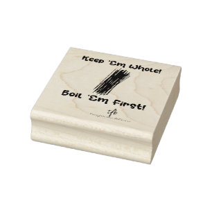 Keep Spaghetti Whole and Boil First Rubber Stamp