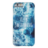 Keep Swimming Ocean Motivational Case-Mate iPhone Case (Back)