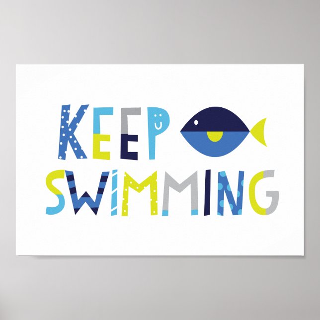 Keep Swimming Poster (Front)