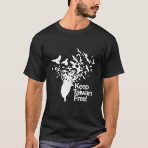 Keep Taiwan Free With Peace Birds Flying Out T-Shirt