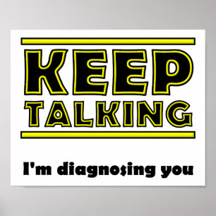 Keep Talking Funny Poster
