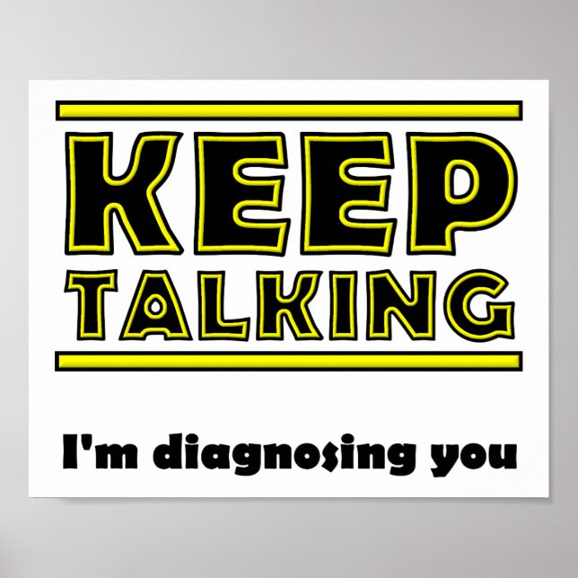 Keep Talking Funny Poster (Front)