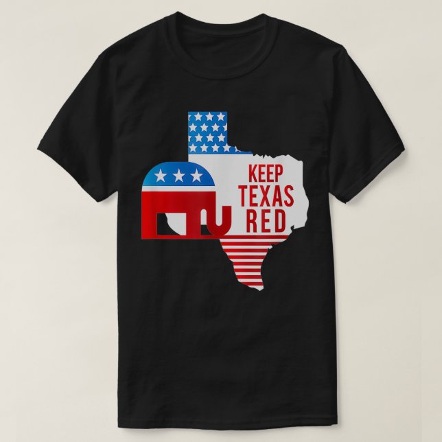 Keep Teas Red 2020 Election Republicans Vote  T-Shirt (Design Front)