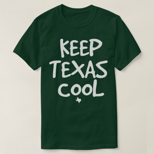 Keep Texas Cool dark tees (Design Front)