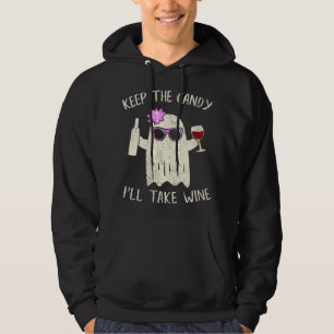 Keep the Candy Ill Take the Wine Ghost Gift Funny  Hoodie
