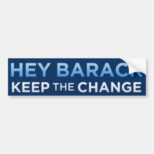 'Keep The Change' Obama Bumper Sticker