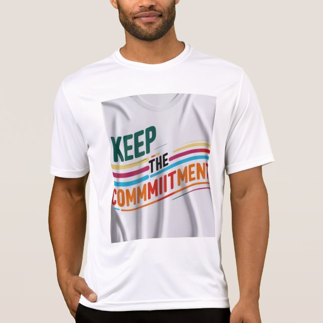 Keep the Commitment Motivational T-Shirt (Front)
