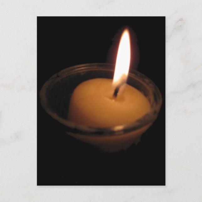 Keep the Flame Burning Candle Postcard (Front)