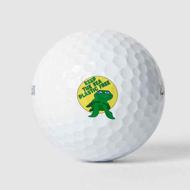 Keep The Sea Plastic Free Golf Balls (Front)