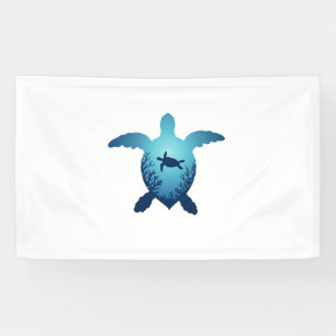 Keep The Sea Plastic Free Save The Sea Turtles T-S Banner