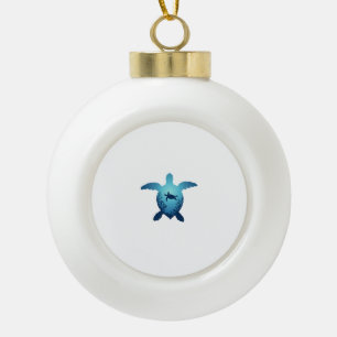 Keep The Sea Plastic Free Save The Sea Turtles T-S Ceramic Ball Christmas Ornament