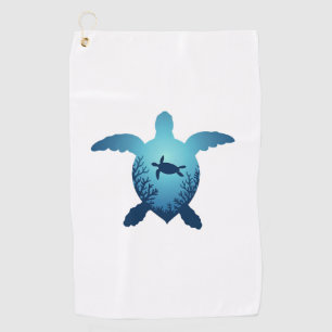 Keep The Sea Plastic Free Save The Sea Turtles T-S Golf Towel