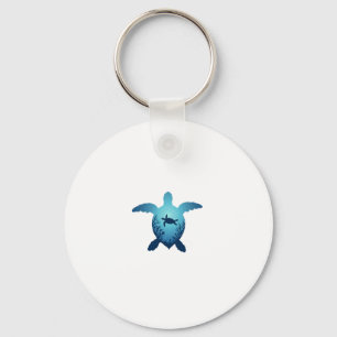 Keep The Sea Plastic Free Save The Sea Turtles T-S Key Ring