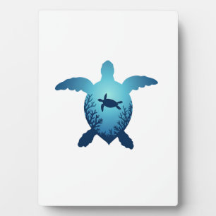 Keep The Sea Plastic Free Save The Sea Turtles T-S Plaque