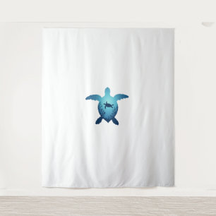 Keep The Sea Plastic Free Save The Sea Turtles T-S Tapestry