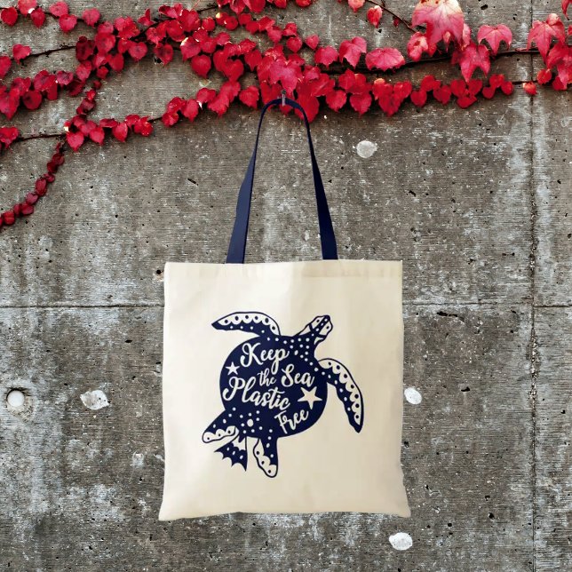 Keep The Sea Plastic Free Tote Bag (Creator Uploaded)