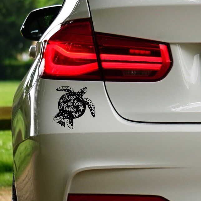 Keep The Sea Plastic Free,  Vegan Car Decal (Creator Uploaded)