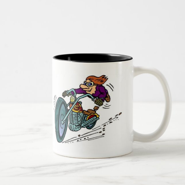Keep the Shiny SideUp! Two-Tone Coffee Mug (Right)