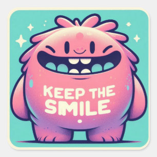 Keep the Smile Monster Sticker