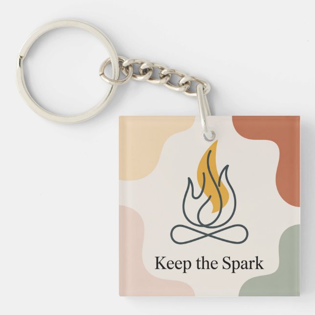 Keep The Spark Key Ring (Front)