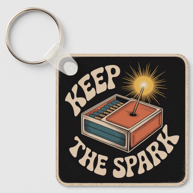 Keep The Spark Key Ring (Front)