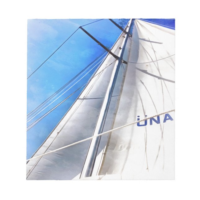 Keep The Wind In Your Sails Acrylic Art Notepad (Front)