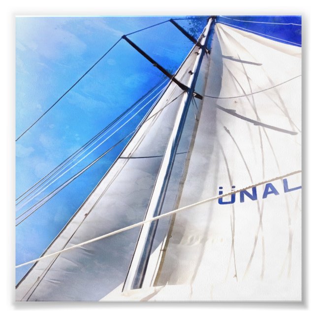 Keep The Wind In Your Sails Acrylic Art Photo Print (Front)