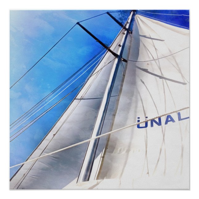Keep The Wind In Your Sails Acrylic Art Poster (Front)