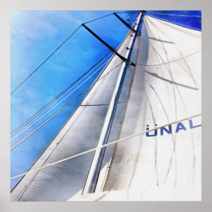 Keep The Wind In Your Sails Acrylic Art Poster