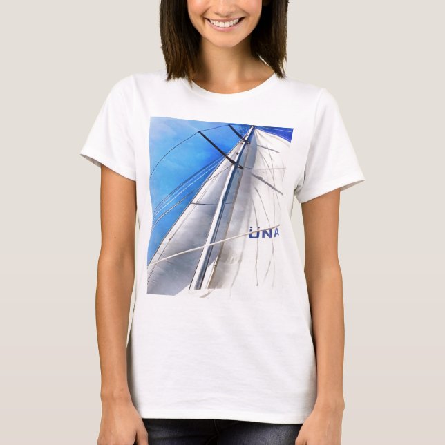 Keep The Wind In Your Sails Acrylic Art T-Shirt (Front)