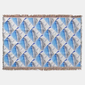 Keep The Wind In Your Sails Acrylic Art Throw Blanket