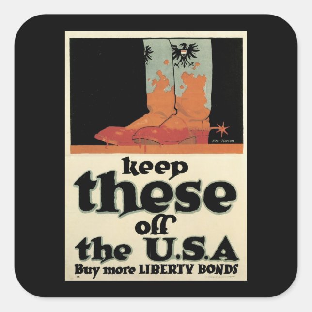Keep these off the USA Square Sticker (Front)