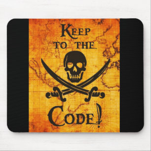 Keep To The Code! Mouse Pad