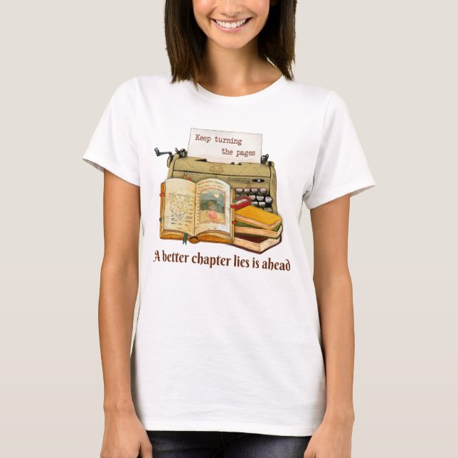Keep Turning The Pages T-Shirt (Front)