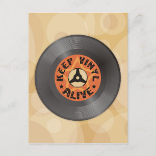 Keep Vinyl Alive Postcard