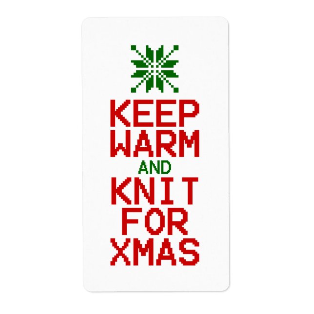 Keep Warm and Knit for Xmas (Front)