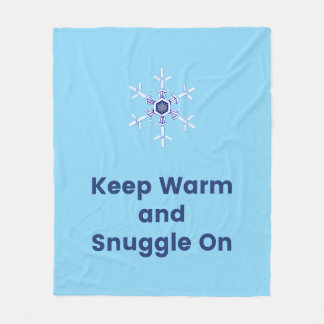 Keep warm and snuggle on throw fleece blanket