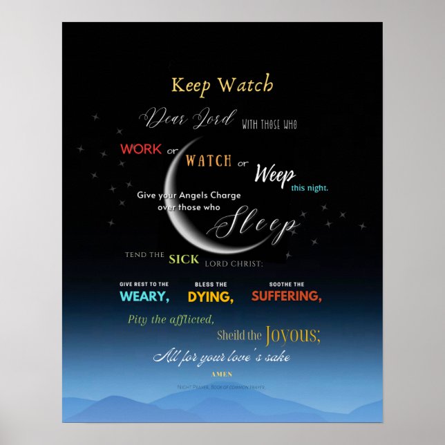 Keep Watch Night Prayer Poster (Front)