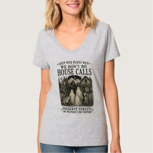 Keep Wild Places Wild Bigfoot Ghost Alien Cryptid T-Shirt