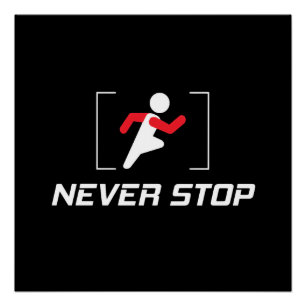 Keep working hard motivational design poster